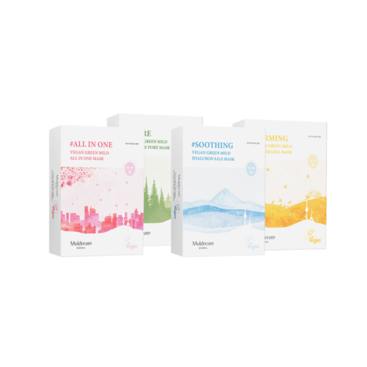 Muldream VEGAN Green Mild mask 1ks 3 druhy