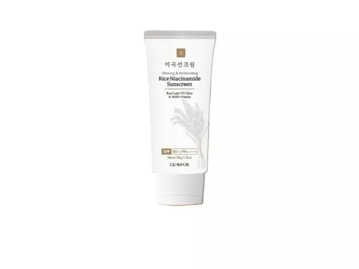 GLAMFOX Rice Niacinamide Sunscreen SPF50+ PA++++ 50g + DÁREK