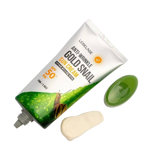 Lebelage Anti Wrinkle Gold Snail Sun Cream SPF50+ PA+++ 70ml