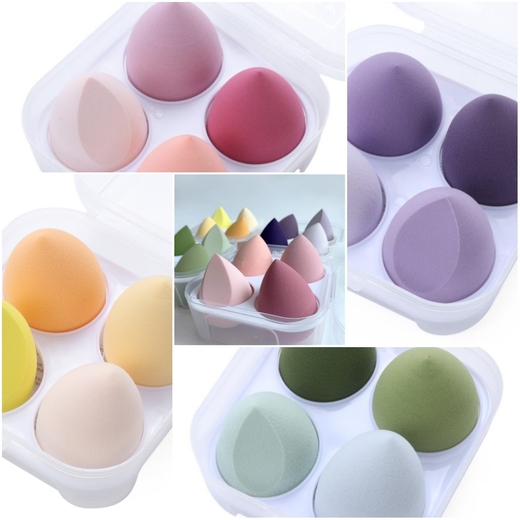 Houbičky na make-up  SADA 4ks BOX