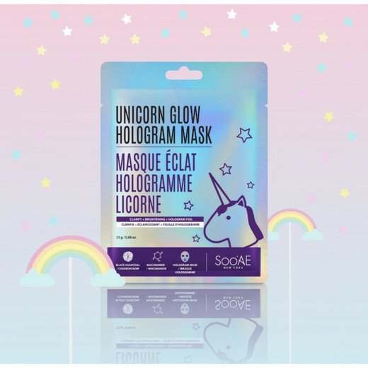 SOO'AE Unicorn Glow Hologram Mask